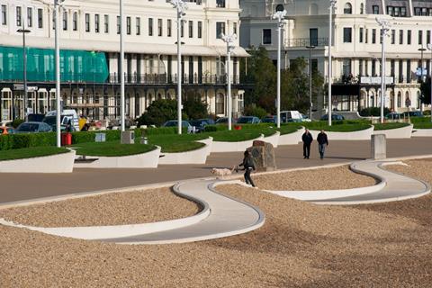 Tonkin Liu's Dover esplanade project lifting Wave, Resting Wave, Lighting Wave